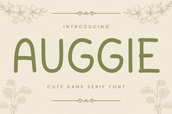 Auggie: A Casual Sans Serif Font for Digital Creativity