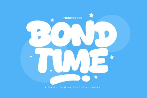 Bond Time: A Modern Display Font for Creative Branding