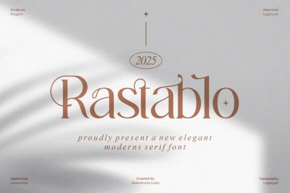 Branding with Rastablo: A Trendy Serif Font for Modern Design