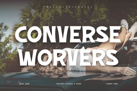 Converse Worvers: A Playful Font for Editorial Design