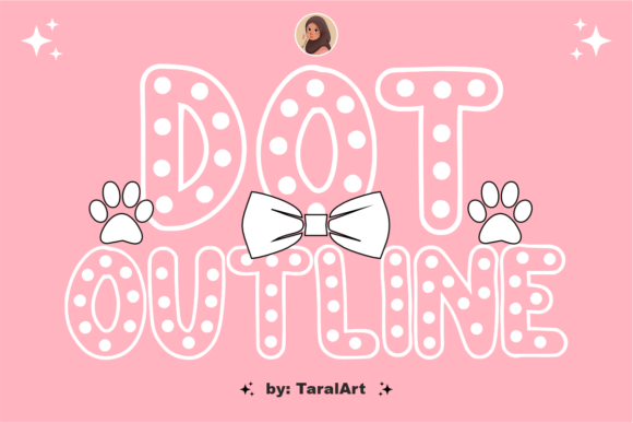 Dot Outline: A Playful Font for Polished Branding