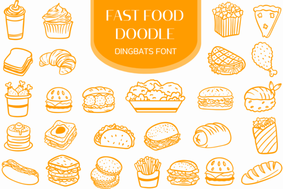Fast Food Doodle: A Playful Font for Polished Branding