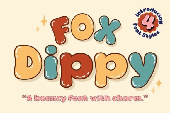 Fox Dippy – A Bouncy Font for Business Branding