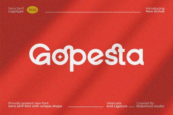 Gopesta: A Trendy Sans Serif Font for Branding
