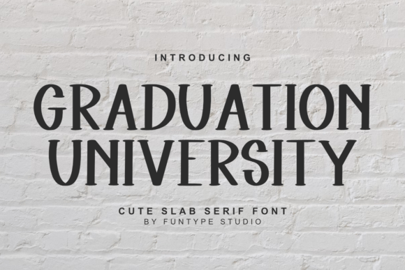Graduation University Font for Digital Creativity