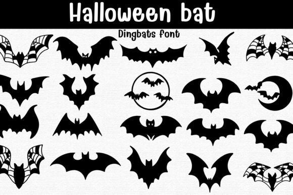 Halloween Bat Font for Branding Projects