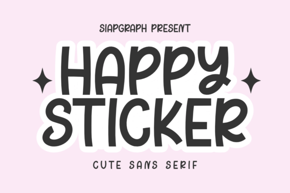 Happy Sticker: A Playful Sans Serif Font for Creative Projects
