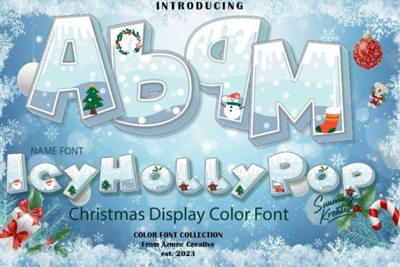 Icyhollypop: A Festive Font for Winter-Themed Web Designs
