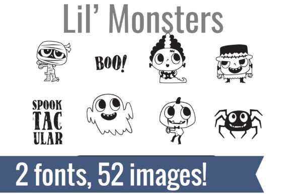 Lil Monsters Dingbats: A Playful Font for Branding Magic