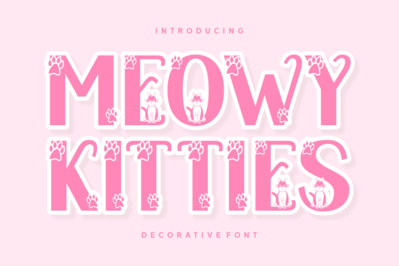 Meowy Kitties: A Playful Font for Eye-Catching Campaigns