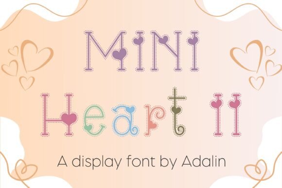 Mini Heart II Font for Branding and Design Projects