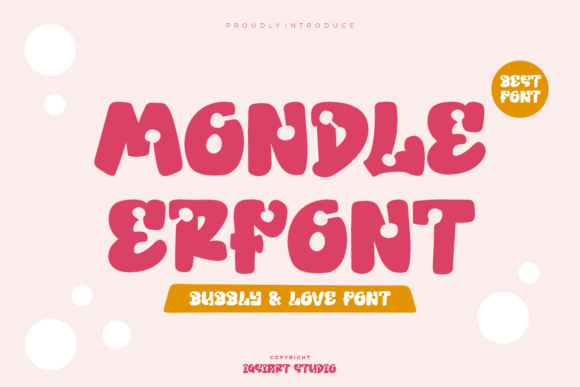 Mondle Erfont: A Playful Display Font for Branding