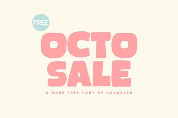 Octosale: A Modern Display Font for Editorial Design