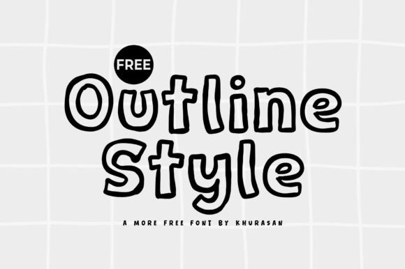 Outline Style: A Modern Typeface for Editorial Elegance