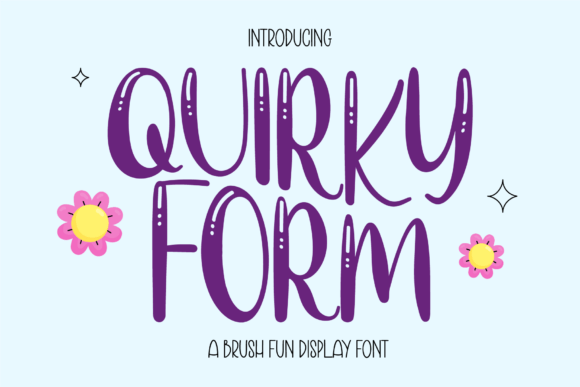 Quirky Form: A Playful Font for Eye-Catching Campaigns