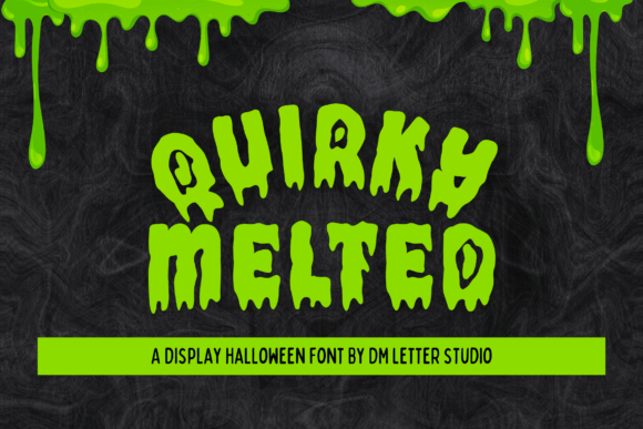 Quirky Melted Font for Web Design