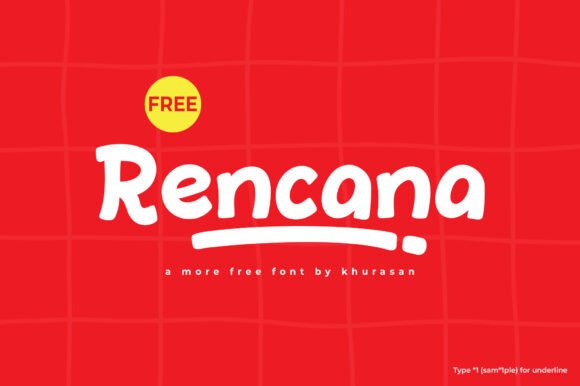Rencana: A Modern Display Font for Creative Branding