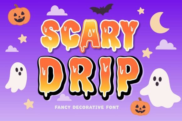 Scary Drip – A Playful Halloween Font for Digital Design