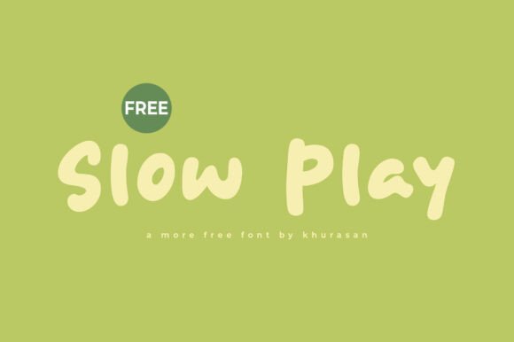 Slow Play: A Modern Font for Handmade Creations