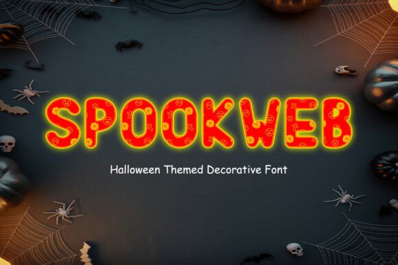 Spookweb: A Halloween-Themed Decorative Font for Seasonal Branding