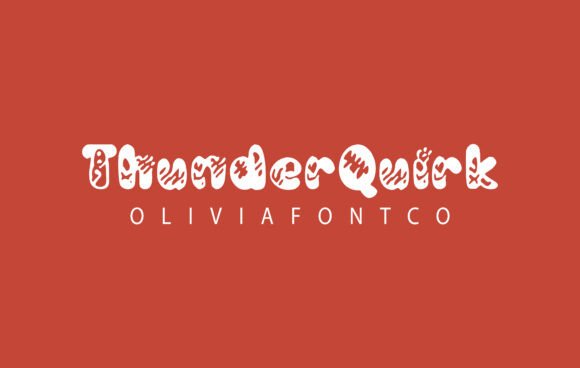Thunderquirk: A Joyful Display Font for Campaign Creativity