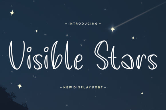 Visible Stars Font for Web Design