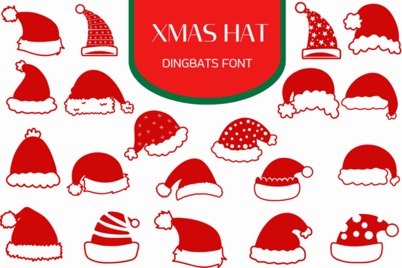 Xmas Hat Font for Festive Web Design